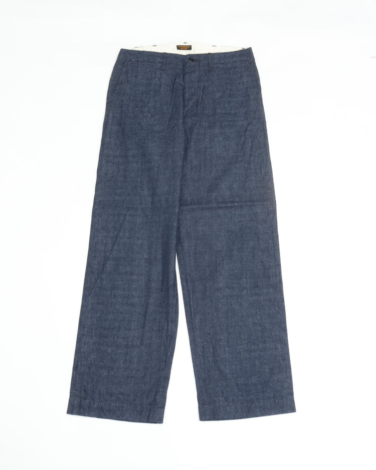 A VONTADE   Type 45 Chino Trousers -10oz Selvedge Denim- VTD-0340-PT-3 INDIGO