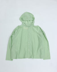 MEYAME  COTTON SILK HOODED JACKET GREEN