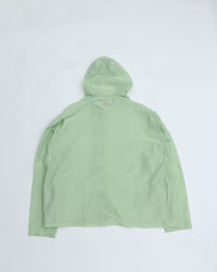 MEYAME  COTTON SILK HOODED JACKET GREEN