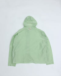 MEYAME  COTTON SILK HOODED JACKET GREEN