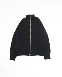 A VONTADE   Big Waffle Drivers Zip Cardigan VTD-0602-CS BLACK