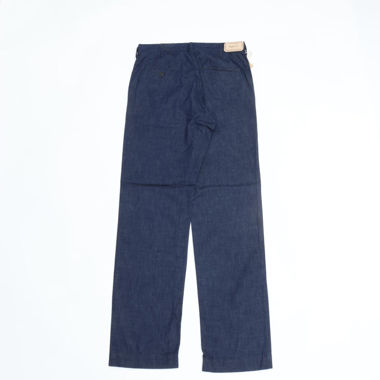 WORKERS  Officer Trousers Regular Fit 8oz GR Back Denim