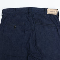 WORKERS Officer Trousers Regular Fit 8oz GR Back Denim