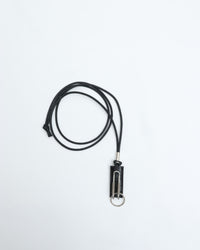 ED ROBERT JUDSON  CLIX spring clip neck holder C/#050 black croco grain