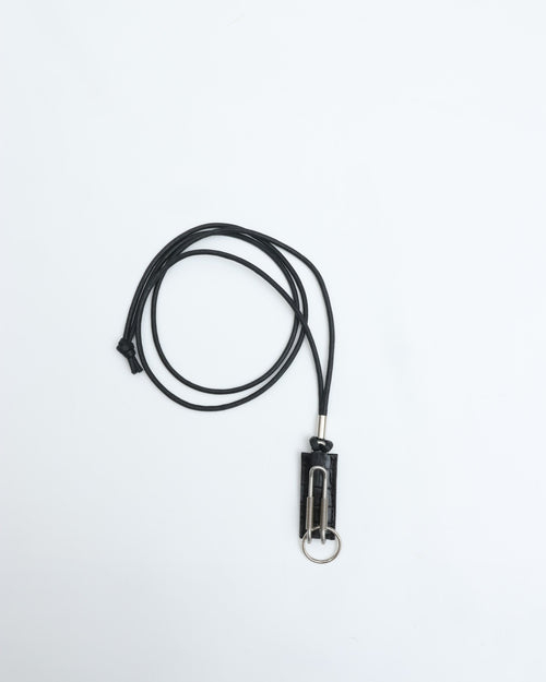 ED ROBERT JUDSON  CLIX spring clip neck holder C/#050 black croco grain