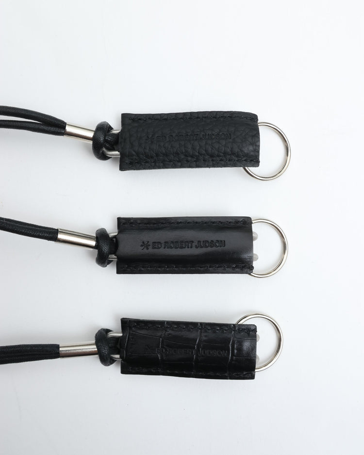 ED ROBERT JUDSON  CLIX spring clip neck holder C/#050 black croco grain