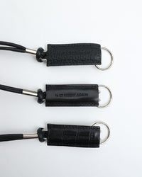 ED ROBERT JUDSON  CLIX spring clip neck holder C/#050 black croco grain