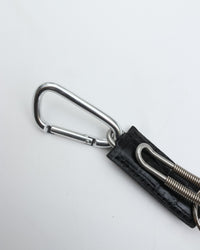 ED ROBERT JUDSON  CLIX spring clip key holder C/#050 black    croco grain