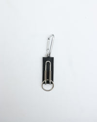 ED ROBERT JUDSON CLIX spring clip key holder C/#051 black pebble grain