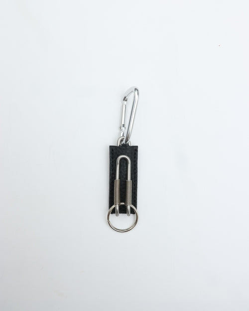 ED ROBERT JUDSON  CLIX spring clip key holder C/#051 black    pebble grain