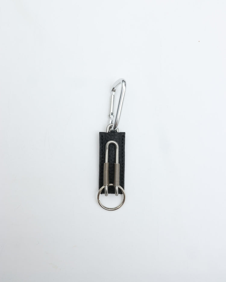 ED ROBERT JUDSON  CLIX spring clip key holder C/#051 black    pebble grain