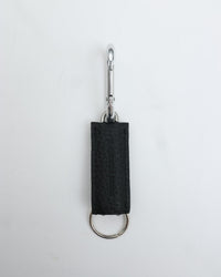 ED ROBERT JUDSON CLIX spring clip key holder C/#051 black pebble grain