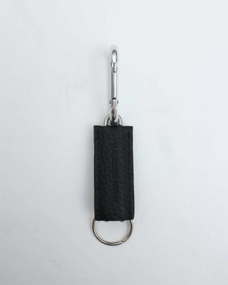 ED ROBERT JUDSON CLIX spring clip key holder C/#051 black pebble grain