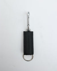 ED ROBERT JUDSON  CLIX spring clip key holder C/#051 black    pebble grain