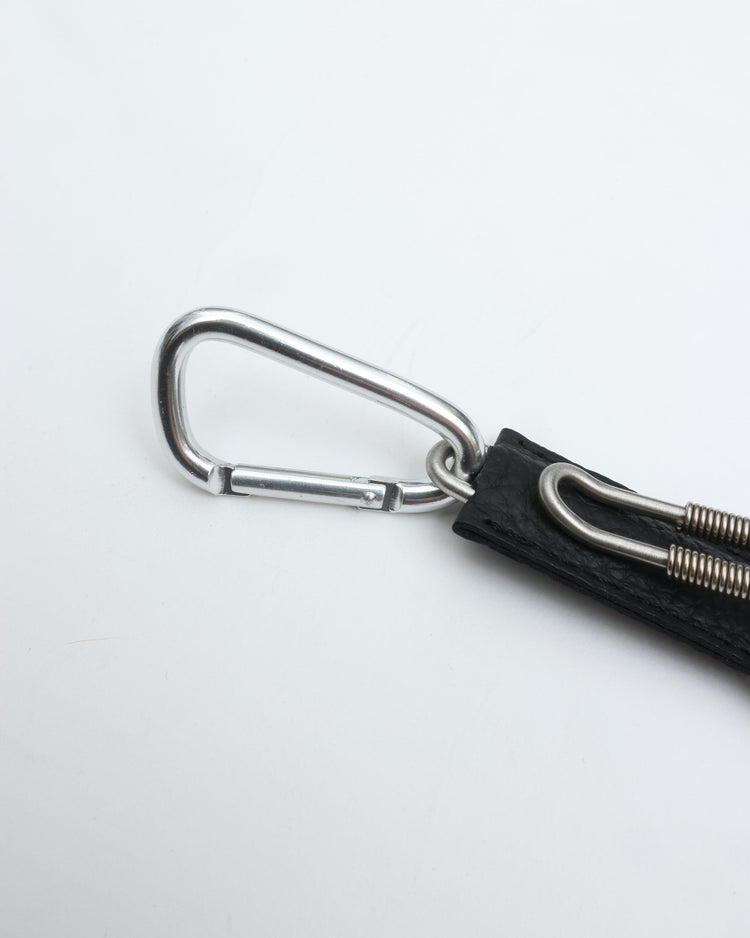 ED ROBERT JUDSON CLIX spring clip key holder C/#051 black pebble grain