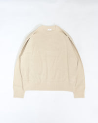 crepuscule  Co/He Rib Sweat P/O 2603-004 NATURAL