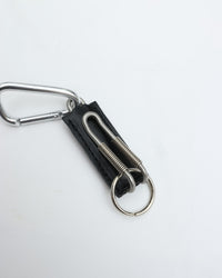 ED ROBERT JUDSON CLIX spring clip key holder C/#052 black pull up