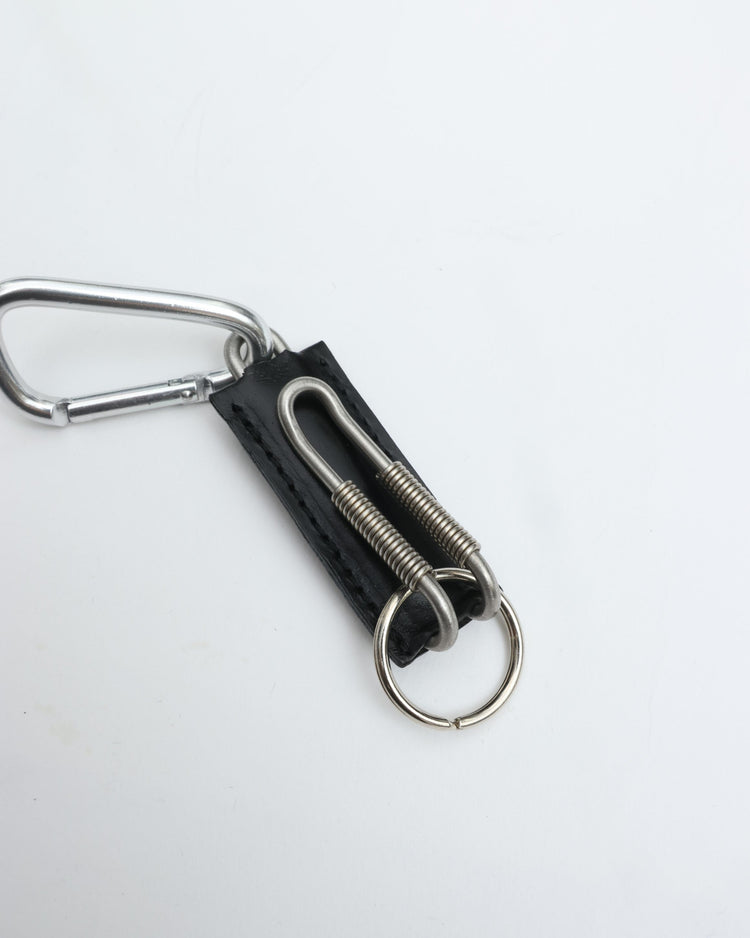 ED ROBERT JUDSON CLIX spring clip key holder C/#052 black pull up