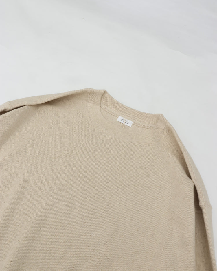 crepuscule  Co/He Rib Sweat P/O 2603-004 NATURAL