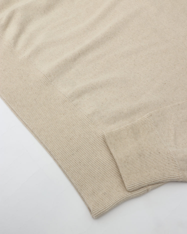 crepuscule  Co/He Rib Sweat P/O 2603-004 NATURAL