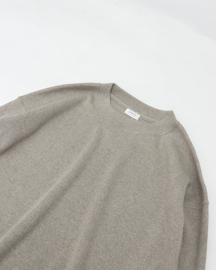 crepuscule  Co/He Rib Sweat P/O 2603-004 GRAYBEIGE