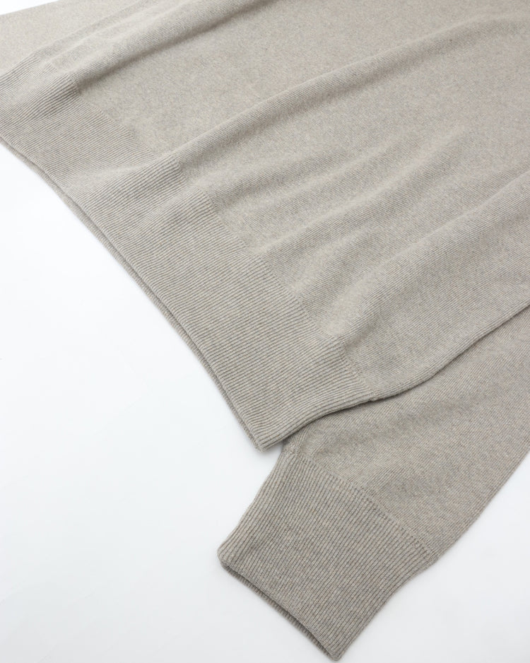 crepuscule  Co/He Rib Sweat P/O 2603-004 GRAYBEIGE