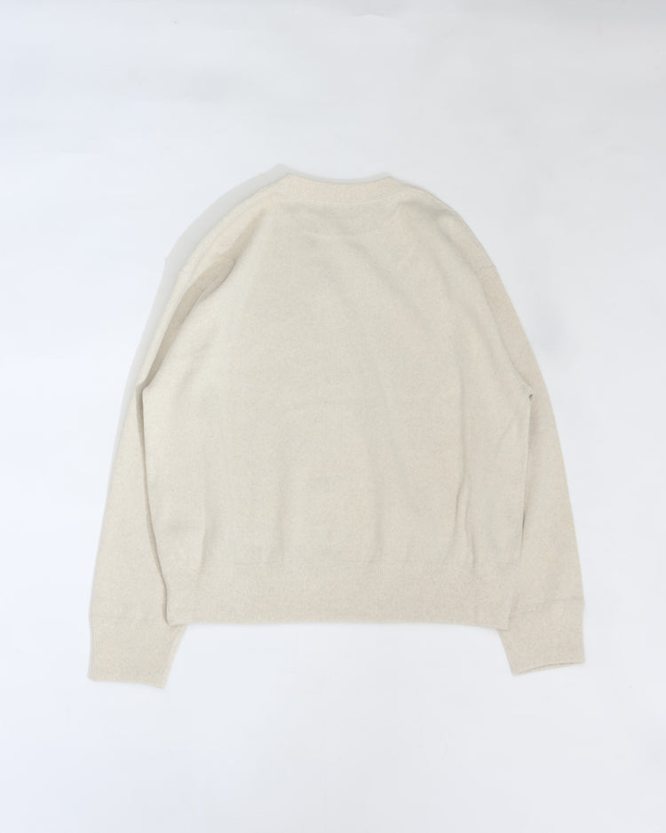 crepuscule  Co Rib Sweat P/O 2603-004 OATMEAL