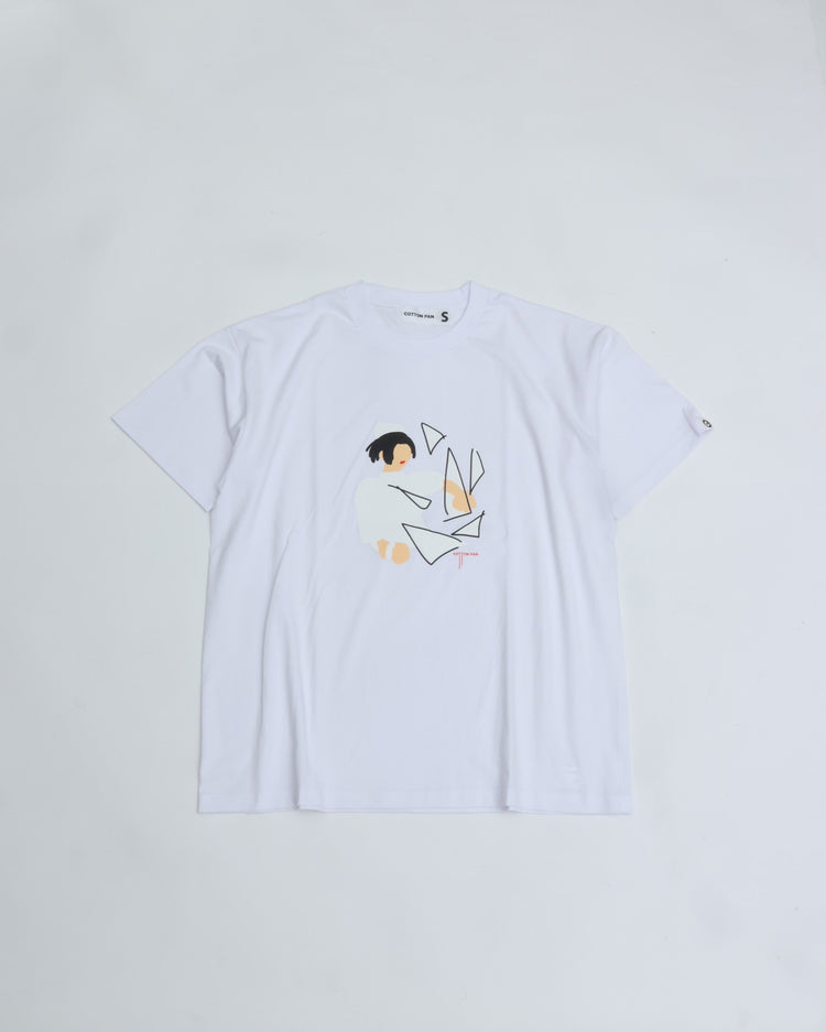 COTTON PAN Instinct GOAT S/S WHITE