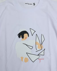COTTON PAN Instinct GOAT S/S WHITE