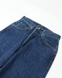 HATSKI  Buckle Denim Trousers Washi Denim Black DENIM05-W