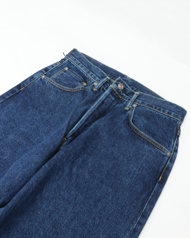 HATSKI  Buckle Denim Trousers Washi Denim Black DENIM05-W