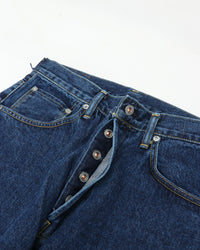 HATSKI  Buckle Denim Trousers Washi Denim Black DENIM05-W