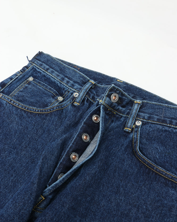 HATSKI  Buckle Denim Trousers Washi Denim Black DENIM05-W