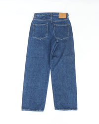 HATSKI  Buckle Denim Trousers Washi Denim Black DENIM05-W