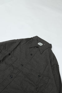 orslow   RELAX FIT MELANGE FLANNEL SHIRT GRAY CHECK 01-8270-160