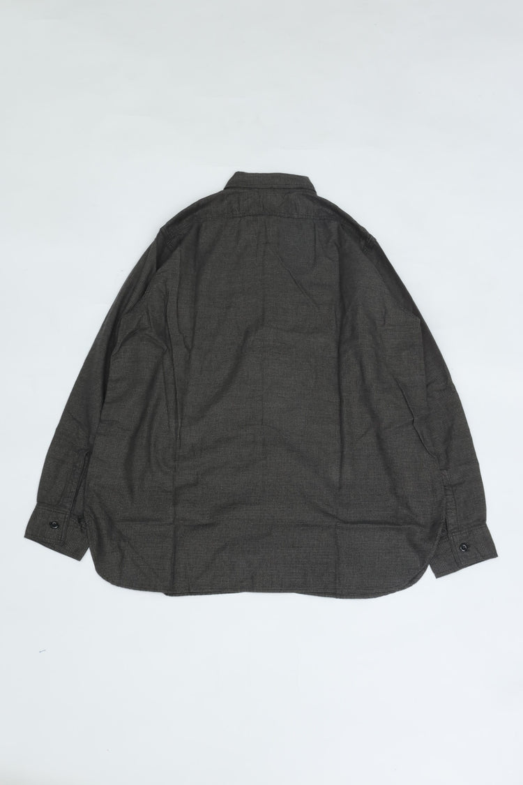 orslow   RELAX FIT MELANGE FLANNEL SHIRT GRAY CHECK 01-8270-160