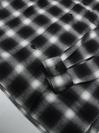 Marvine Pontiak Shirt Makers Open Collar SH Black×White Ombre MPSM-1921S