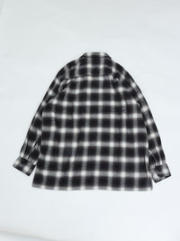 Marvine Pontiak Shirt Makers Open Collar SH Black×White Ombre MPSM-1921S