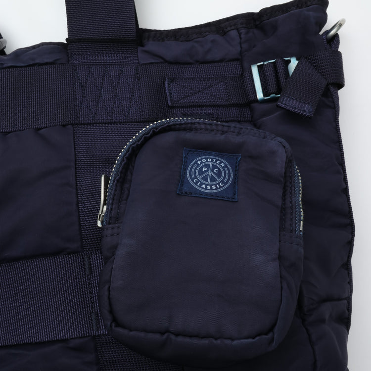 PORTER CLASSIC SUPER NYLON TOTE BAG BLUE