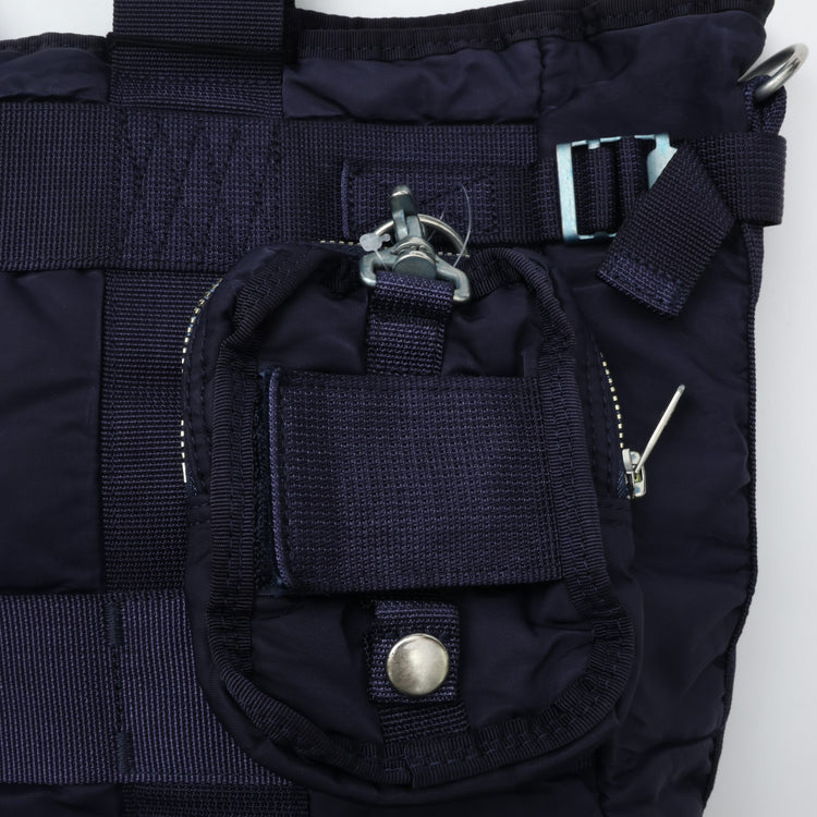 PORTER CLASSIC SUPER NYLON TOTE BAG BLUE