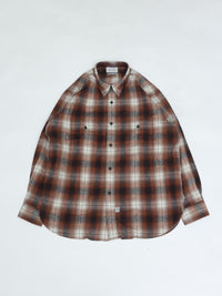Marvine Pontiak Shirt Makers Makers Military Work SH Terracotta×Black Ombre MPSM-1905S