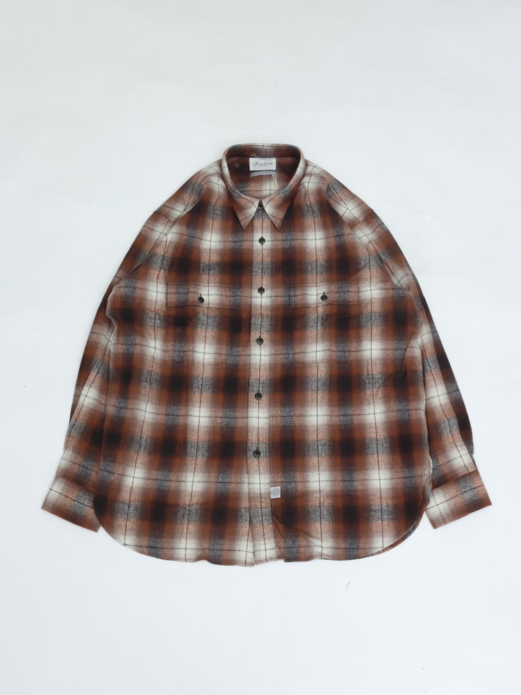 Marvine Pontiak Shirt Makers Makers Military Work SH Terracotta×Black Ombre MPSM-1905S