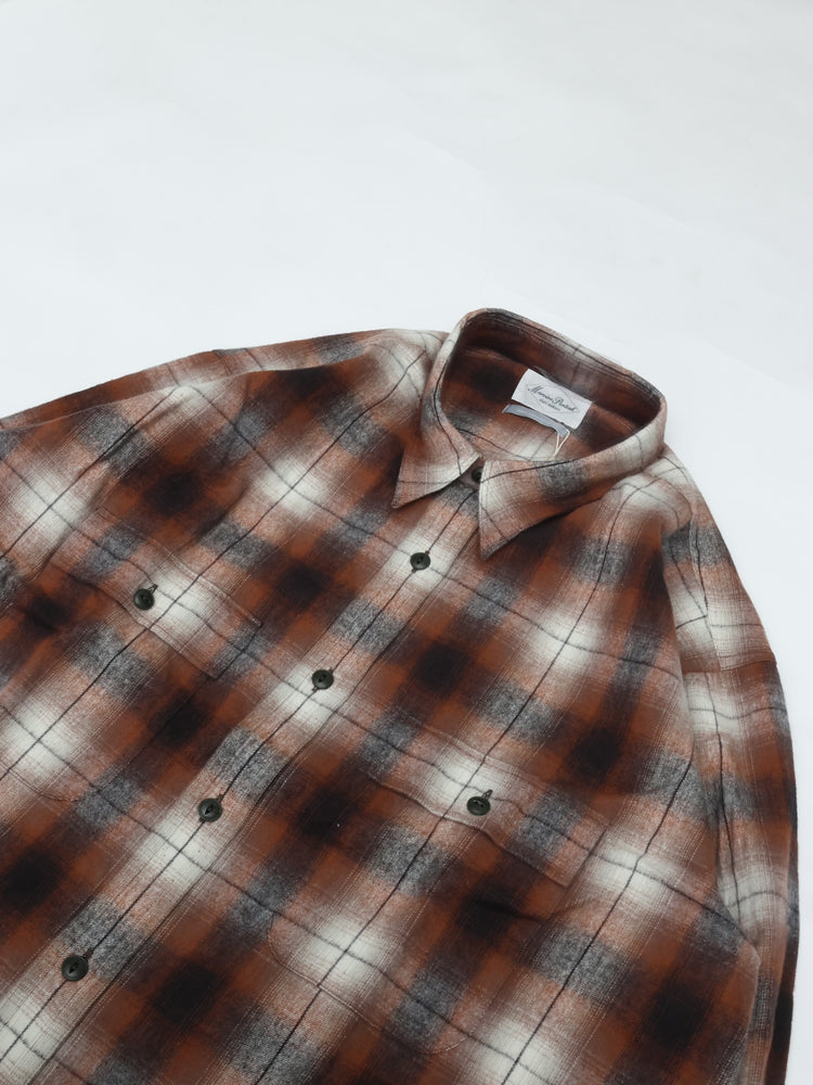 Marvine Pontiak Shirt Makers Makers Military Work SH Terracotta×Black Ombre MPSM-1905S