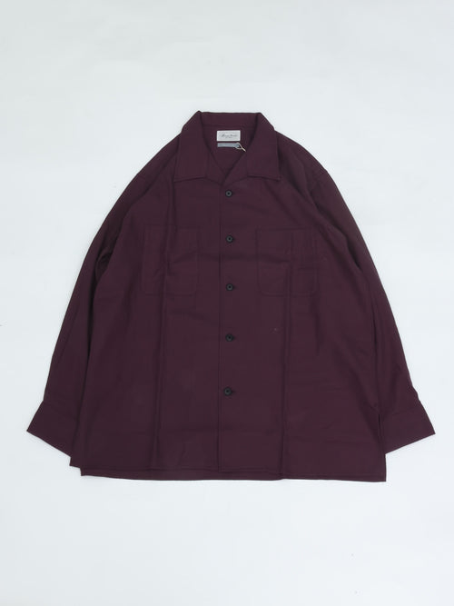 Marvine Pontiak Shirt Makers Open Collar SH Purple MPSM-1921S