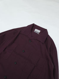 Marvine Pontiak Shirt Makers Open Collar SH Purple MPSM-1921S