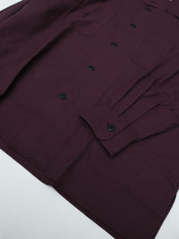 Marvine Pontiak Shirt Makers Open Collar SH Purple MPSM-1921S