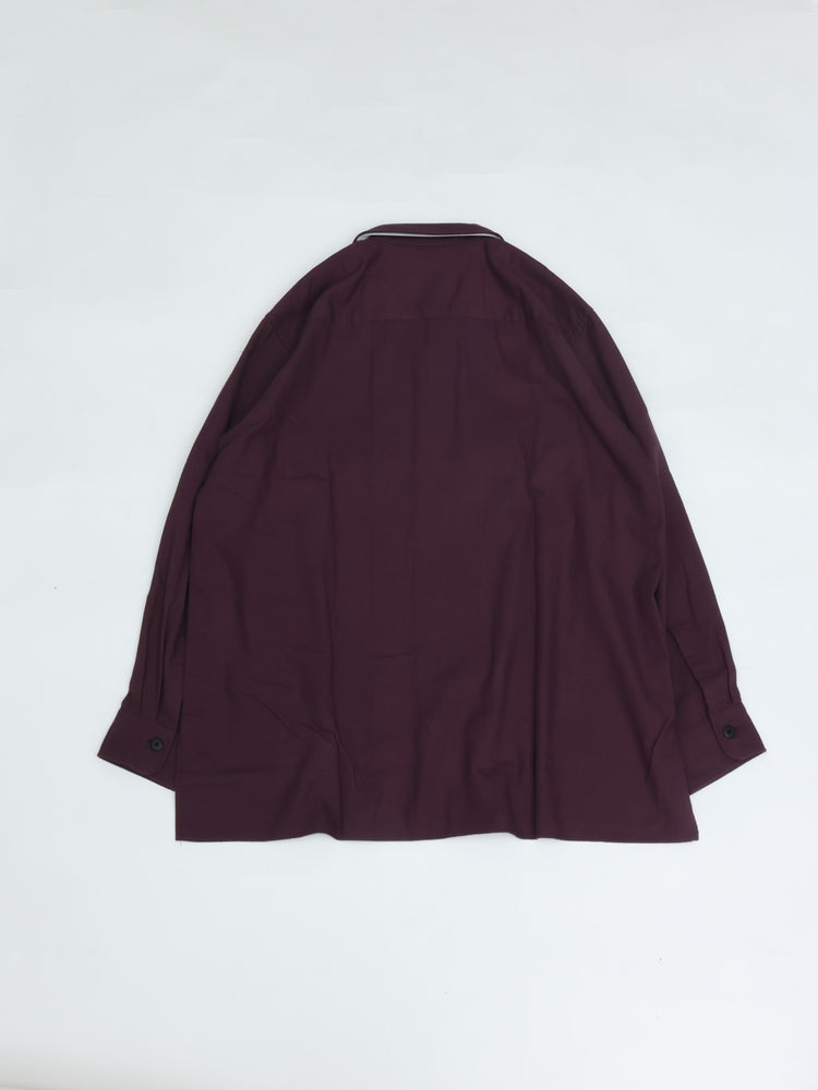 Marvine Pontiak Shirt Makers Open Collar SH Purple MPSM-1921S