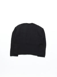 MEYAME  LONG SLIT KNIT BLACK