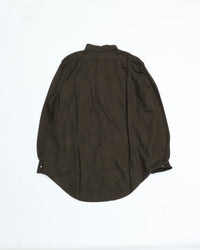orslow STANDARD BUTTON DOWN SHIRT SOFT SUBTLY BRUSHED MINI CHECK COFFEE BROWN