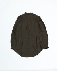 orslow   STANDARD BUTTON DOWN SHIRT SOFT SUBTLY BRUSHED MINI CHECK COFFEE BROWN